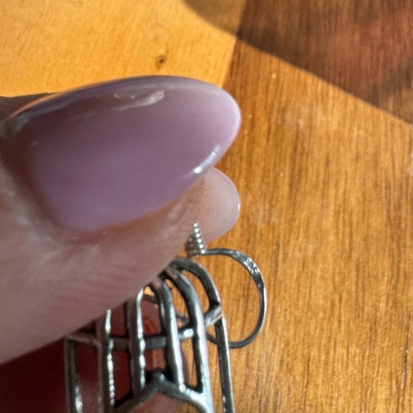 Vintage Sterling Silver Birdcage Earrings